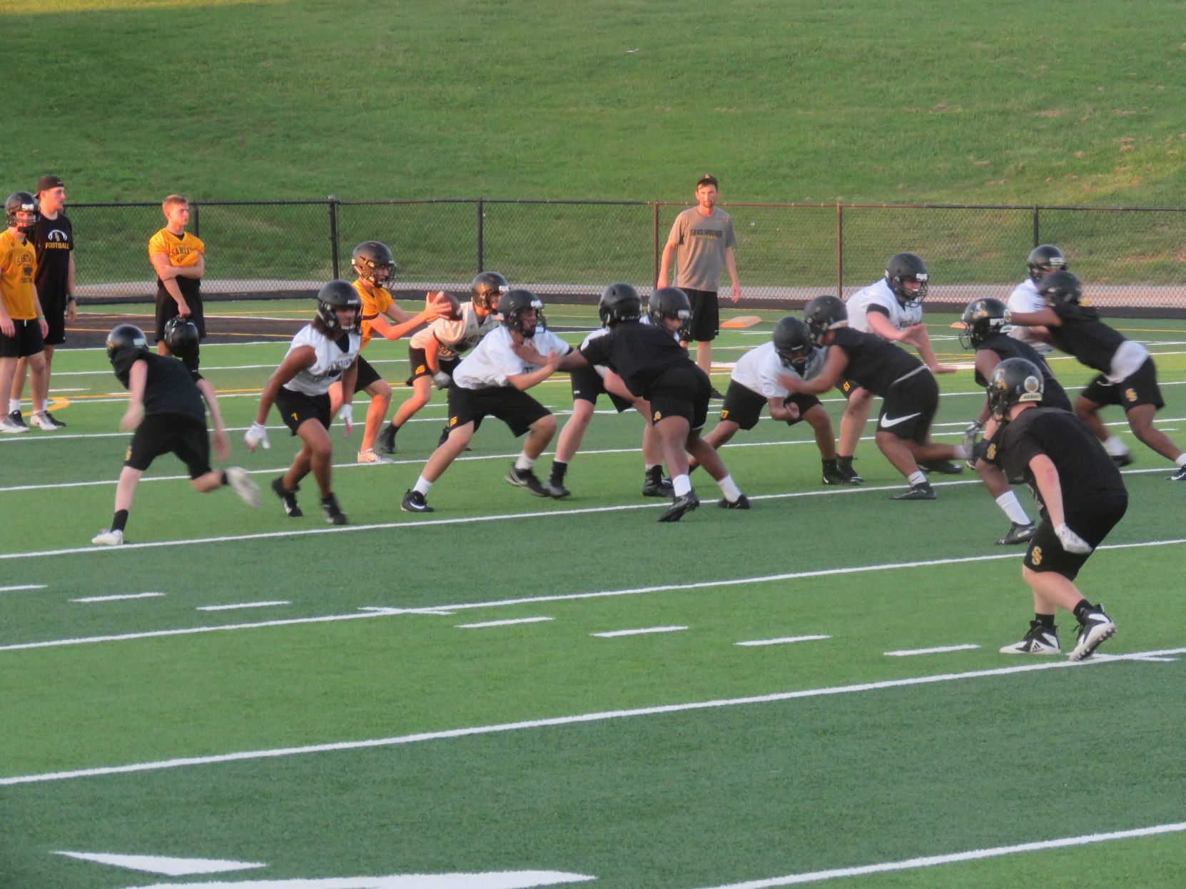 Sand Springs begins football practice
